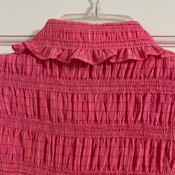 Sandro designer Smocked Cropped blouse, size 0/S - Picture 10 of 14